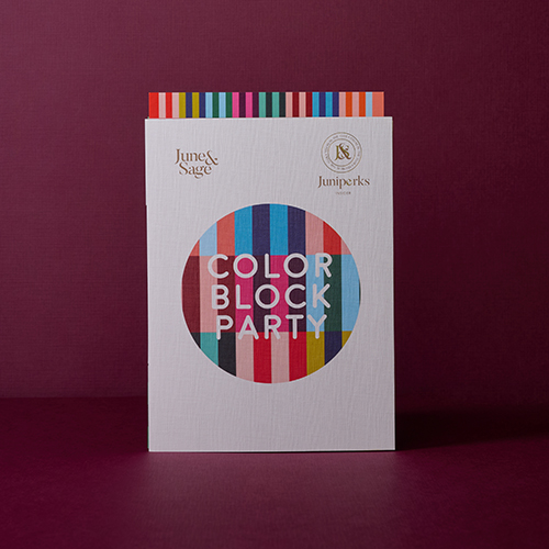 Neenah Color Block Party Dieline