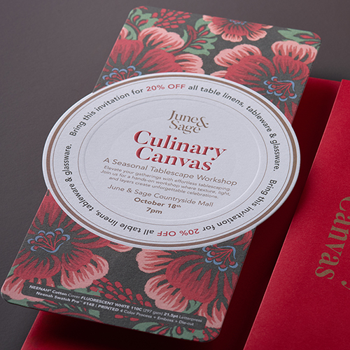 Neenah Culinary Canvas Invite Template