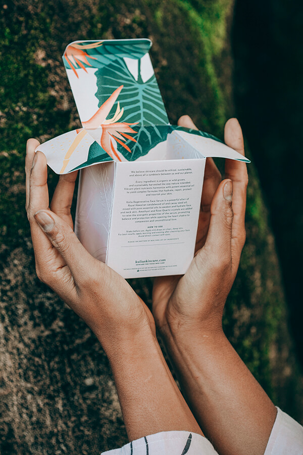 Kulia Skincare with Neenah Folding Board Boxes