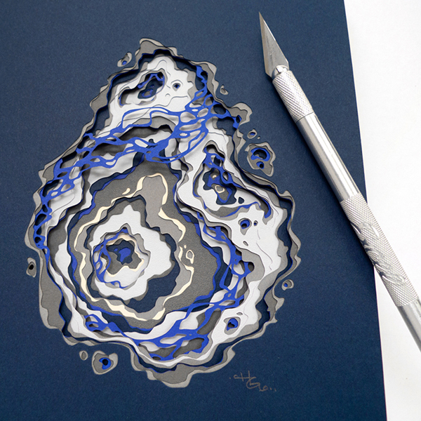 Signed Hazel Sebastian Glass Art